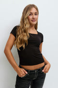 Y scandi short sleeve top