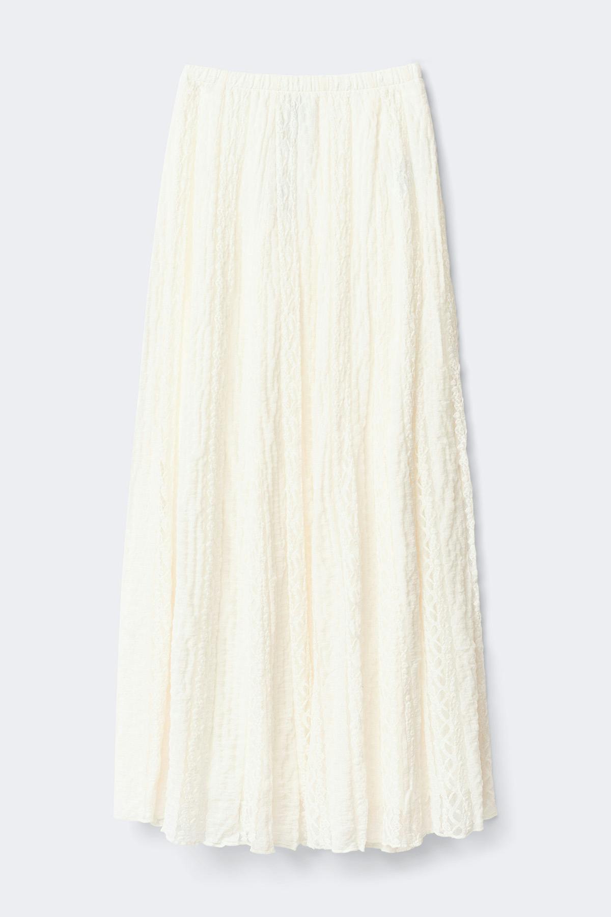 Lace maxi skirt