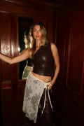 Lace apron skirt