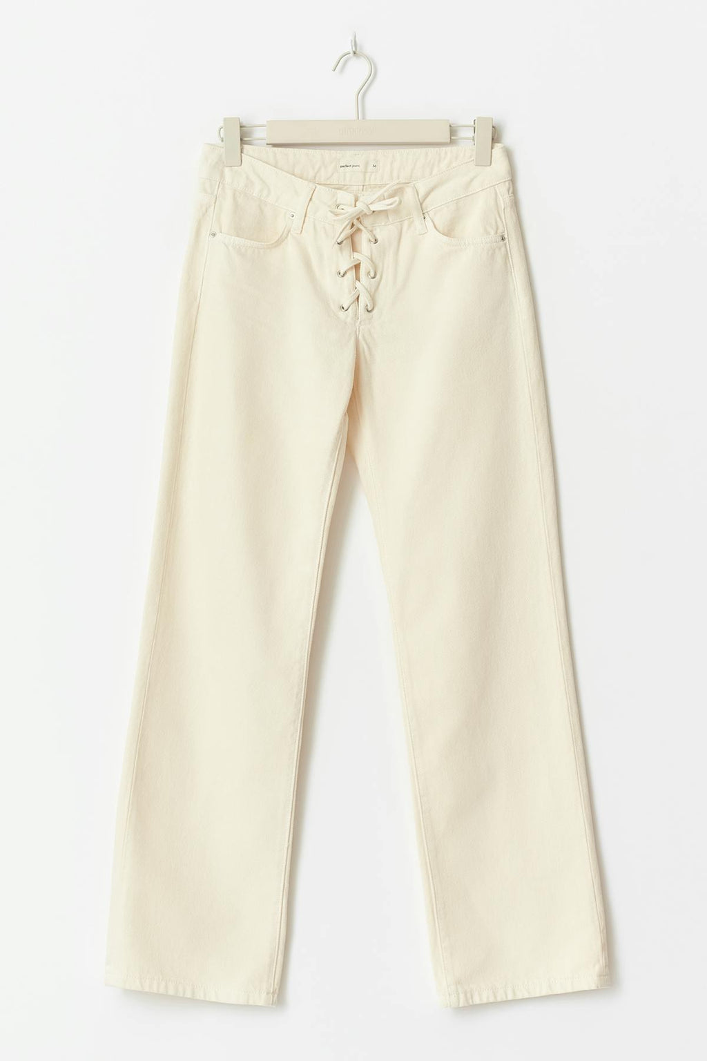 Lacing jeans