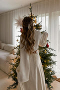 Open back satin blouse