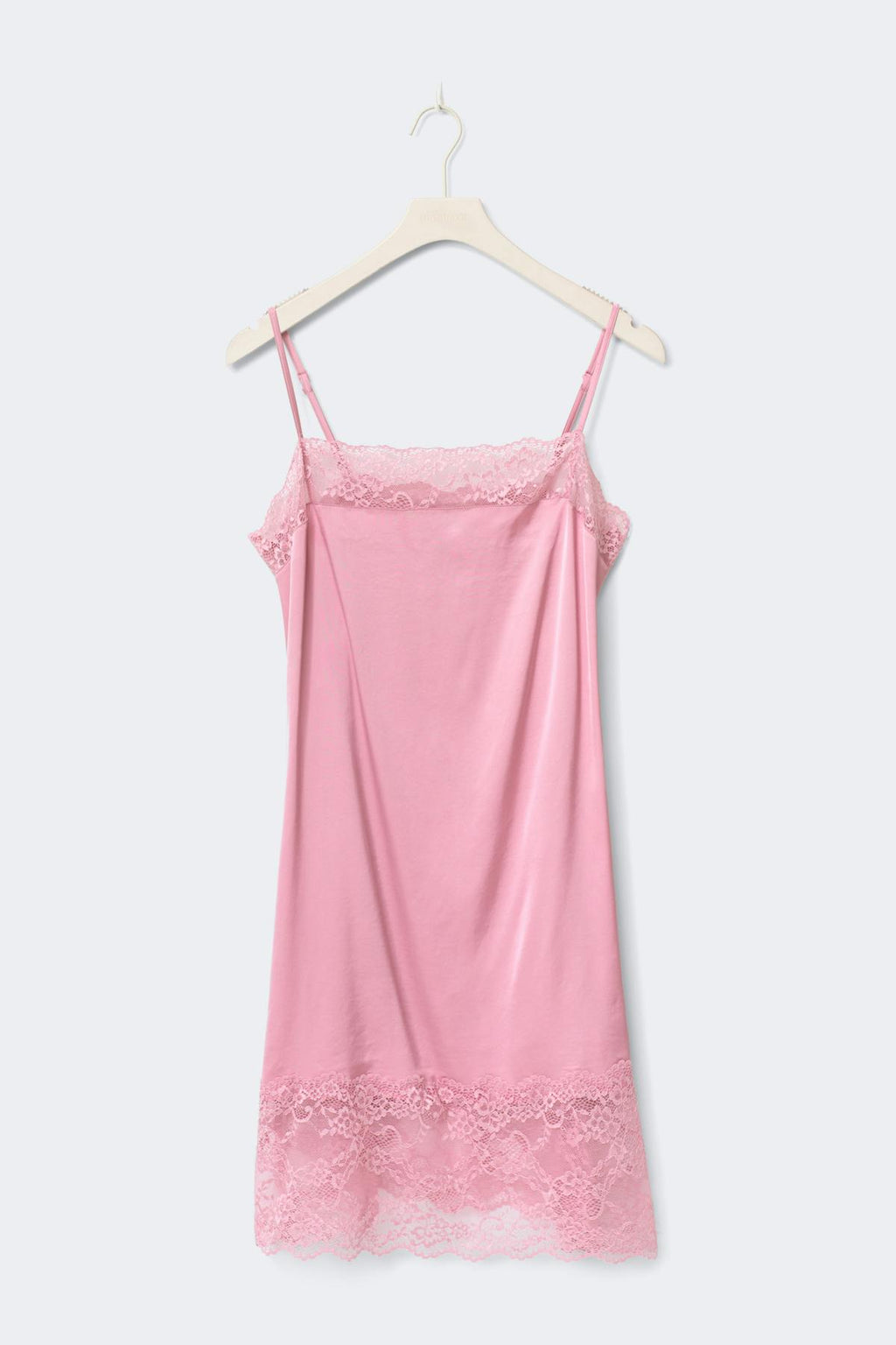 Loungewear satin lace dress