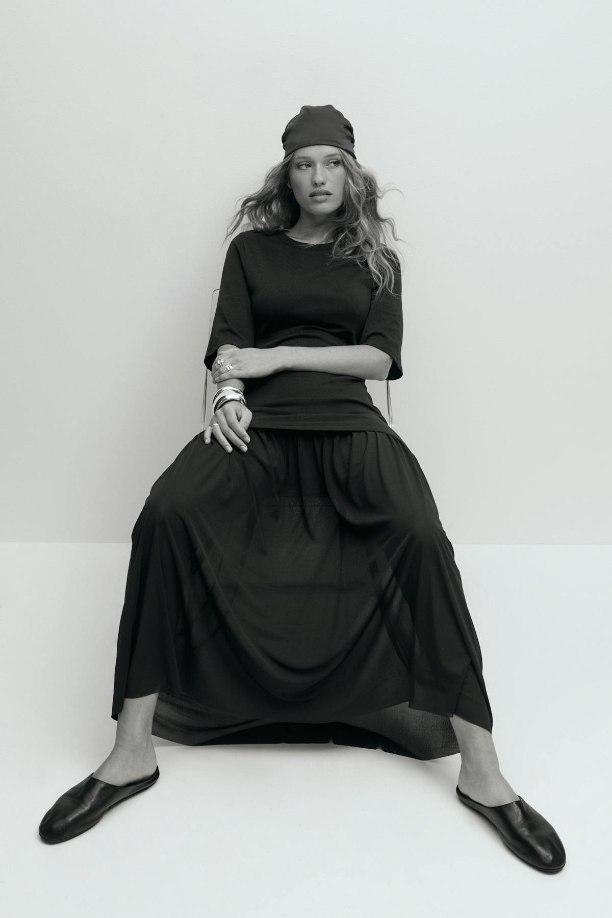 Drop hem dress