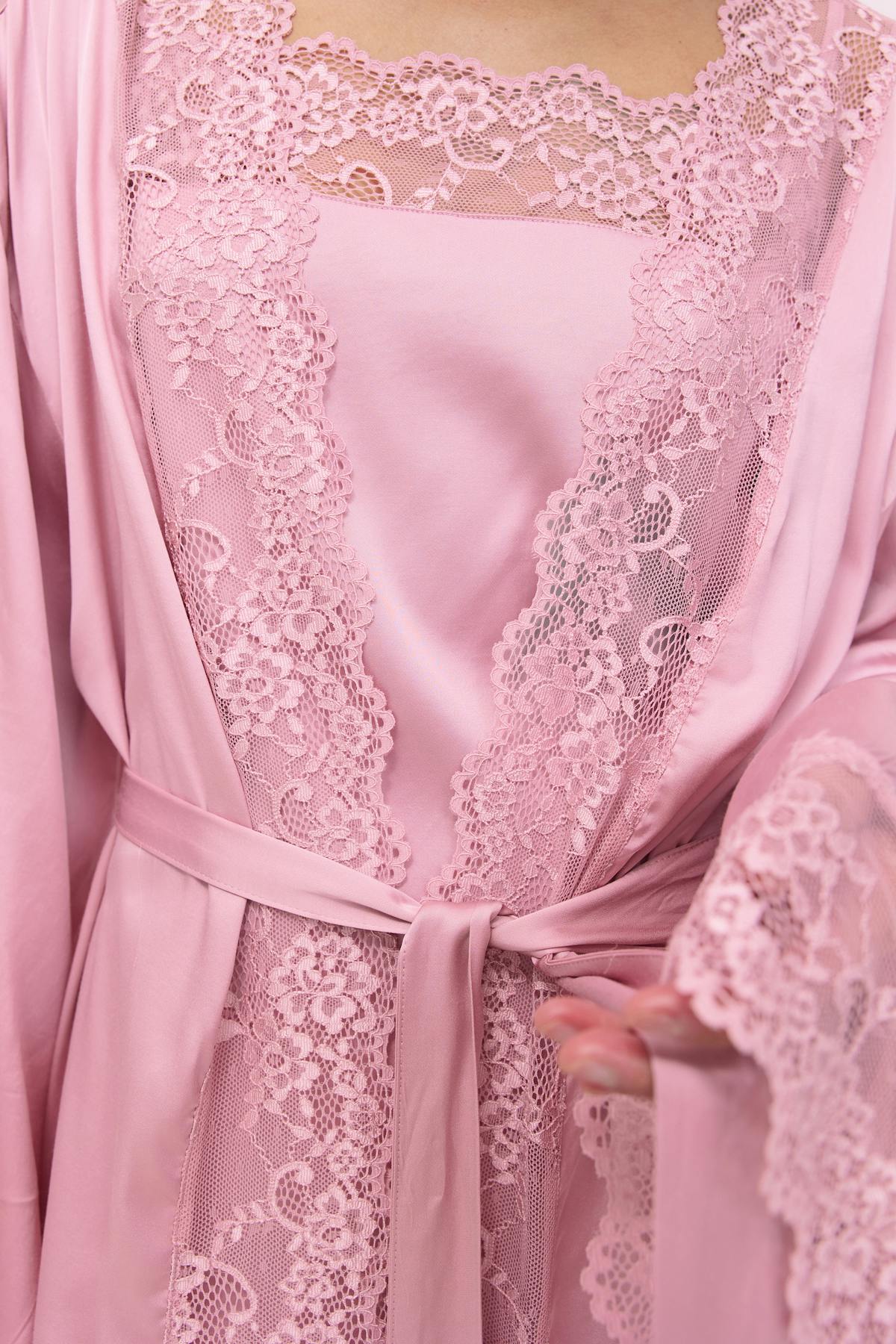 Satin loungewear robe