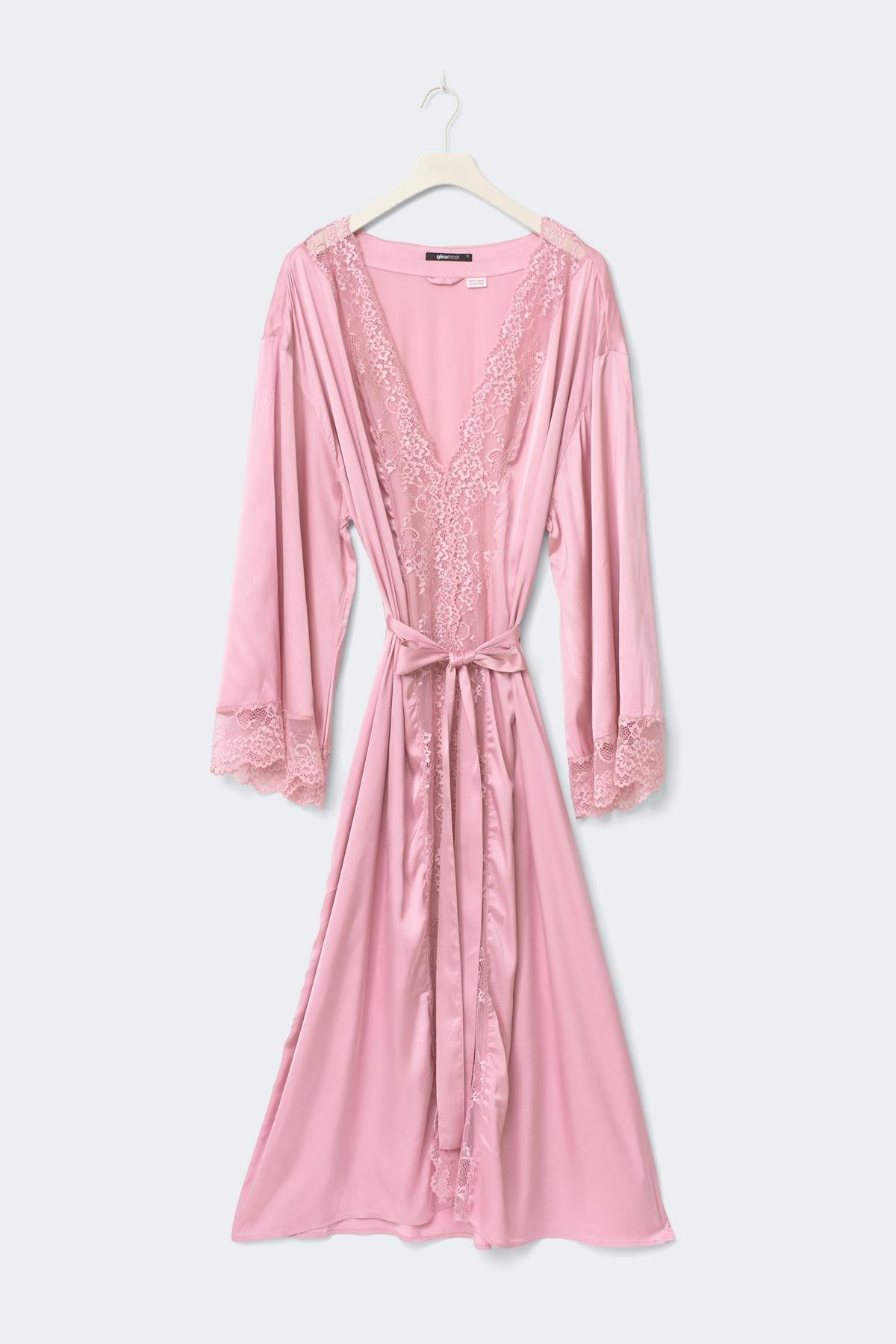 Satin loungewear robe