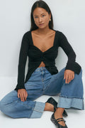 Twisted detail top