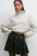 Pu mini skirt