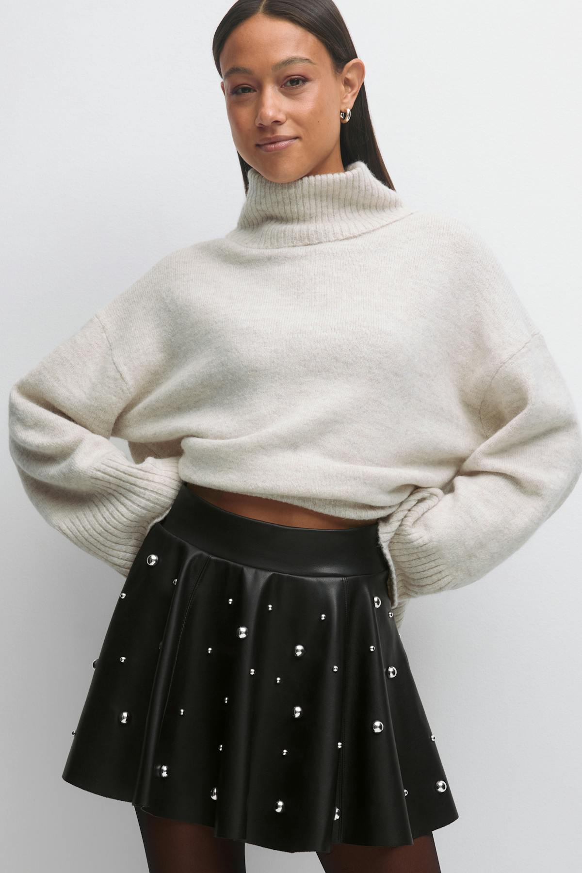 Pu mini skirt