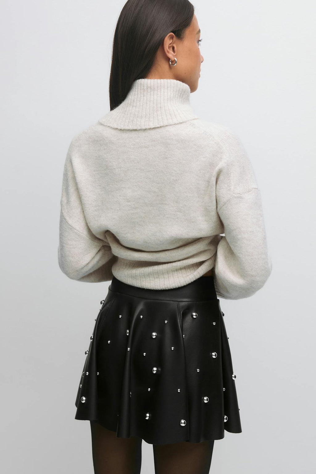 Pu mini skirt
