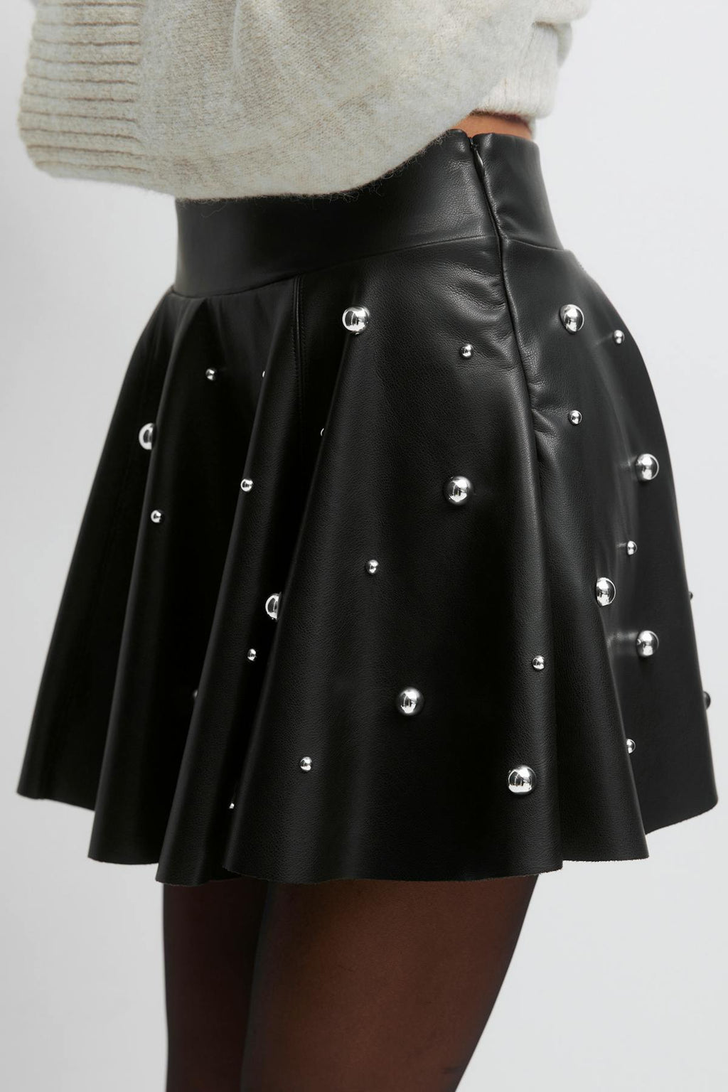 Pu mini skirt