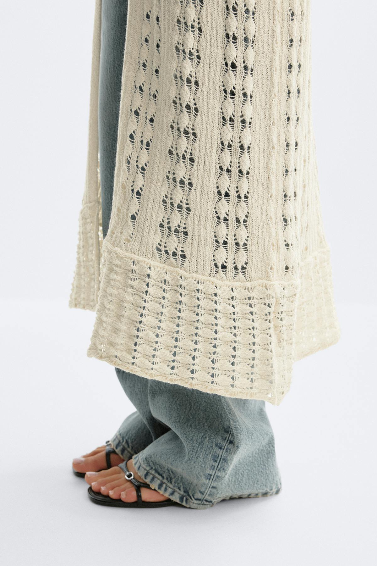 Knitted crochet dress
