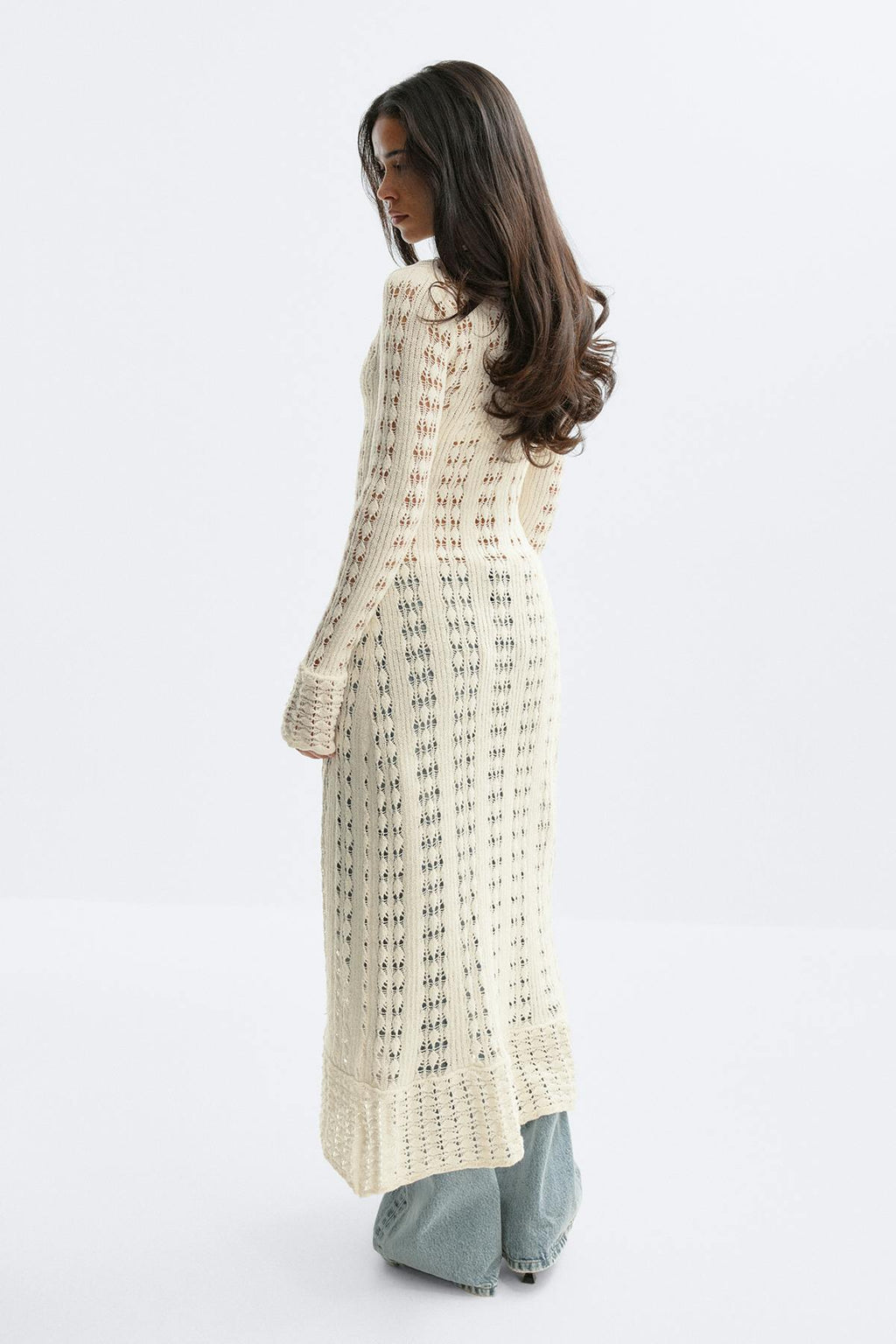 Knitted crochet dress