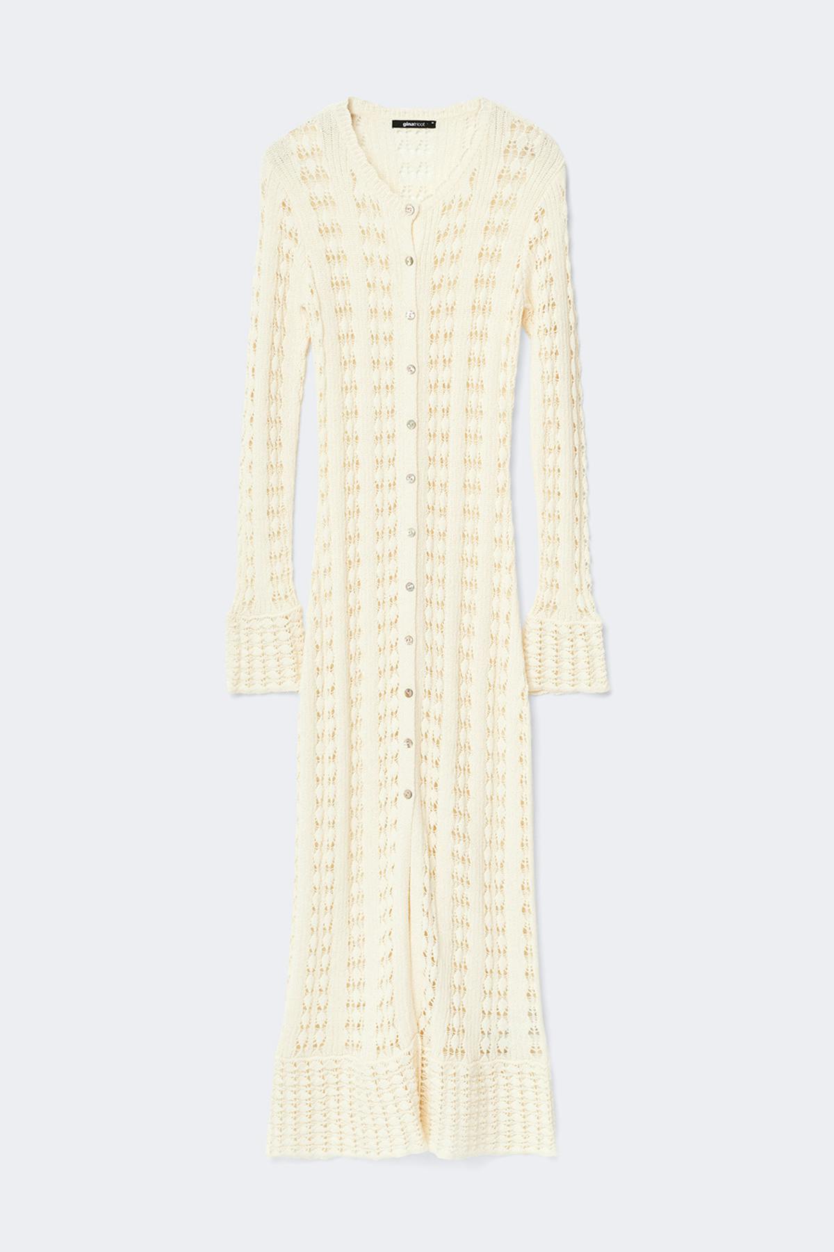 Knitted crochet dress
