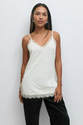 Lace detail singlet