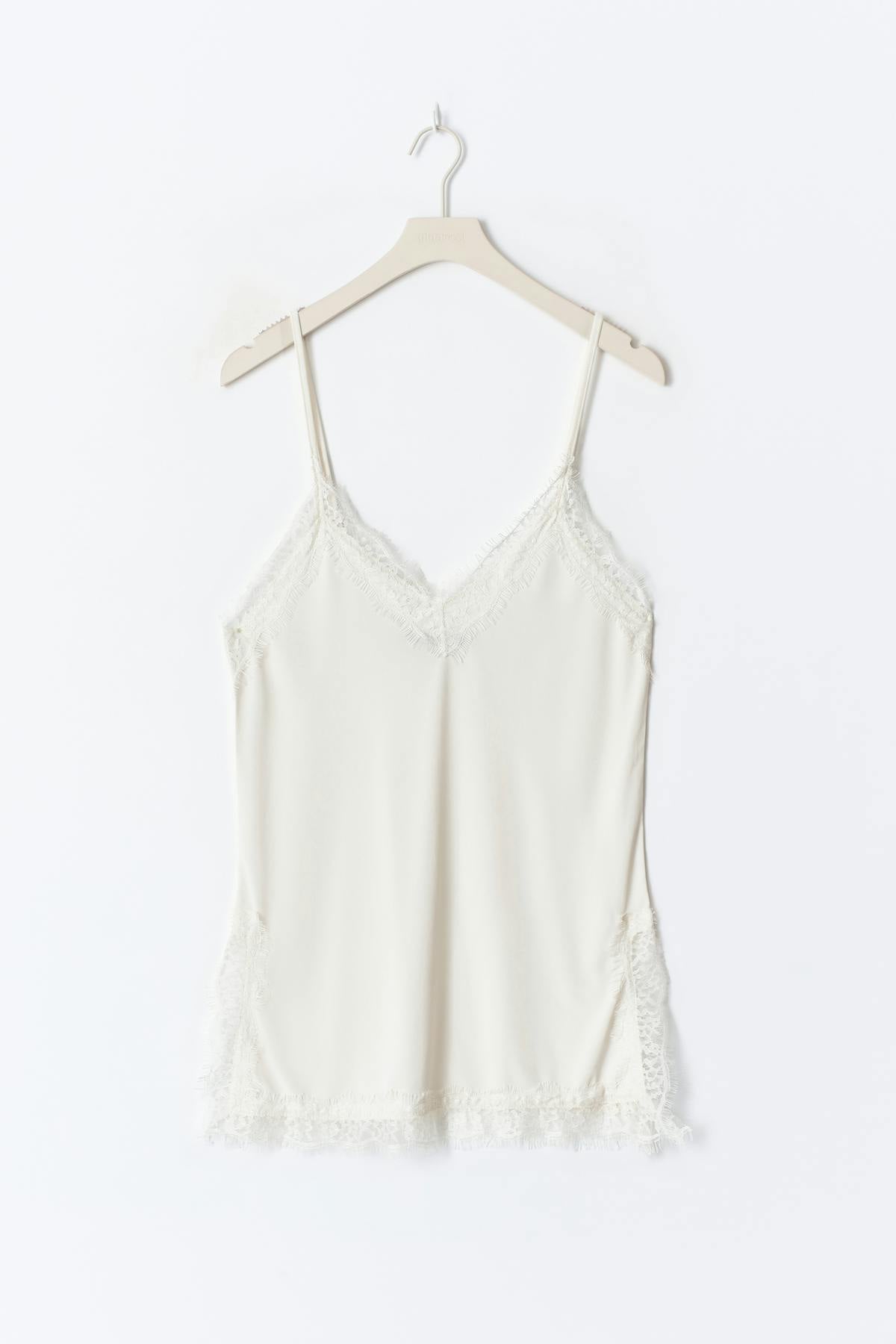 Lace detail singlet
