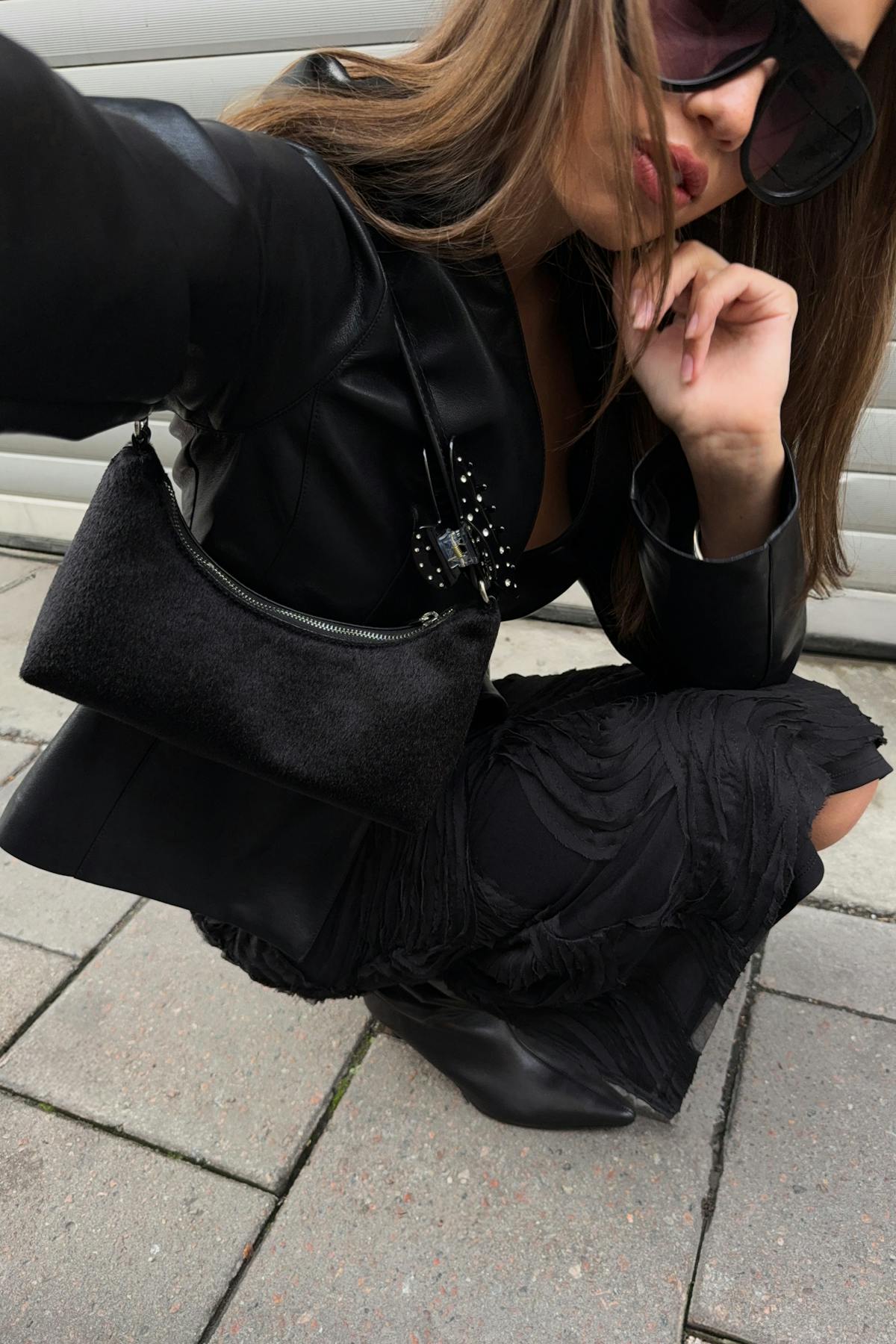 Hair-on mini bag