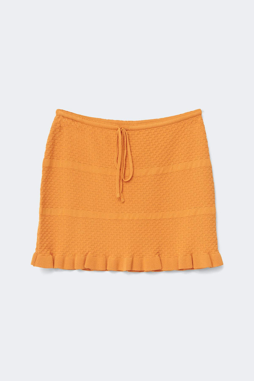 Knitted frill skirt