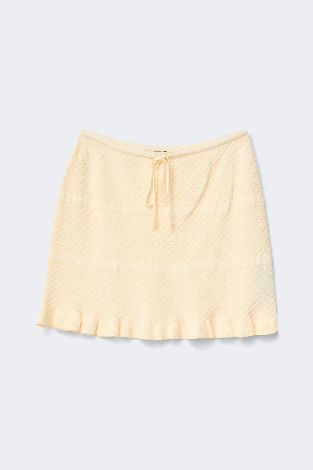 Knitted frill skirt