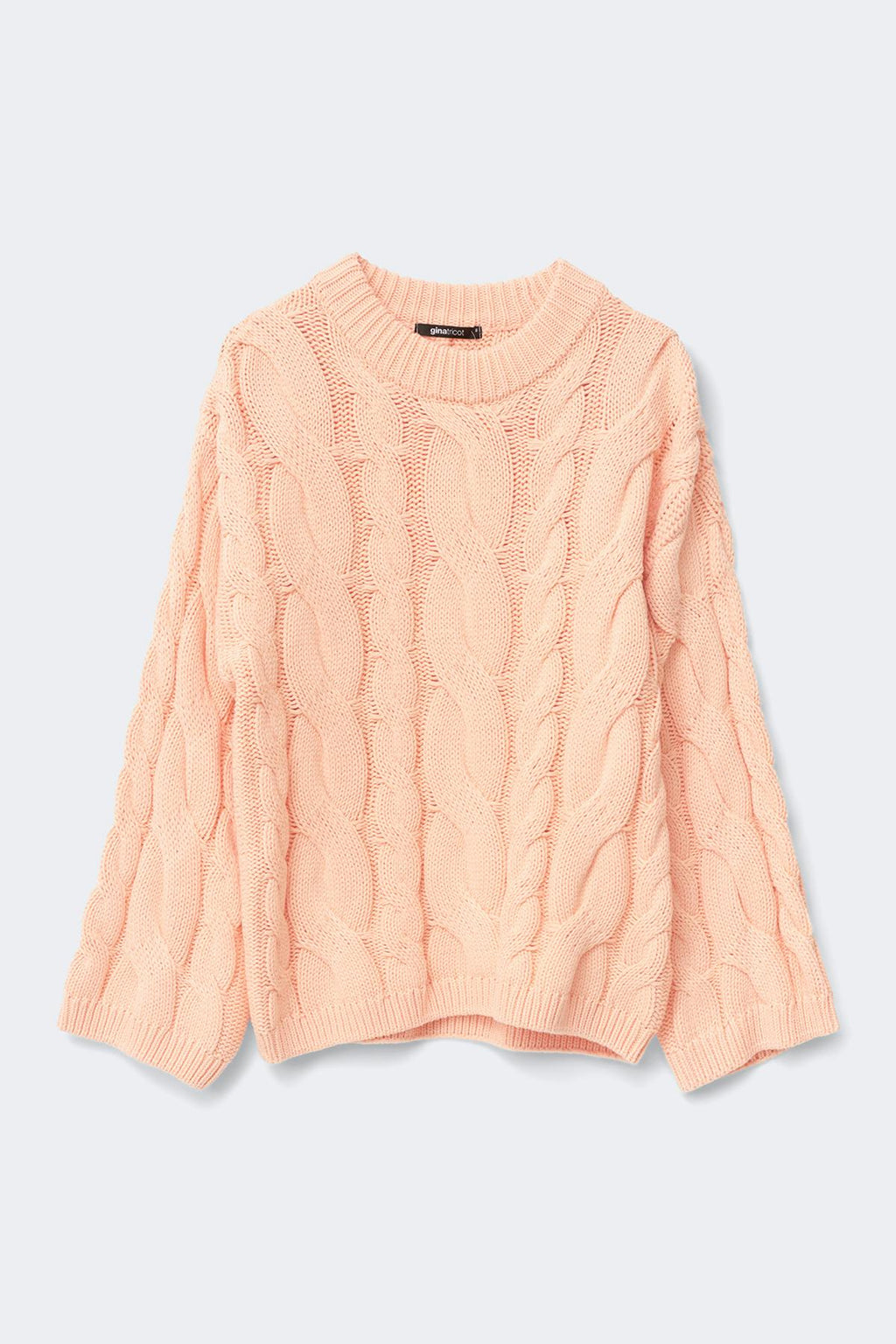 Chunky knitted cable sweater