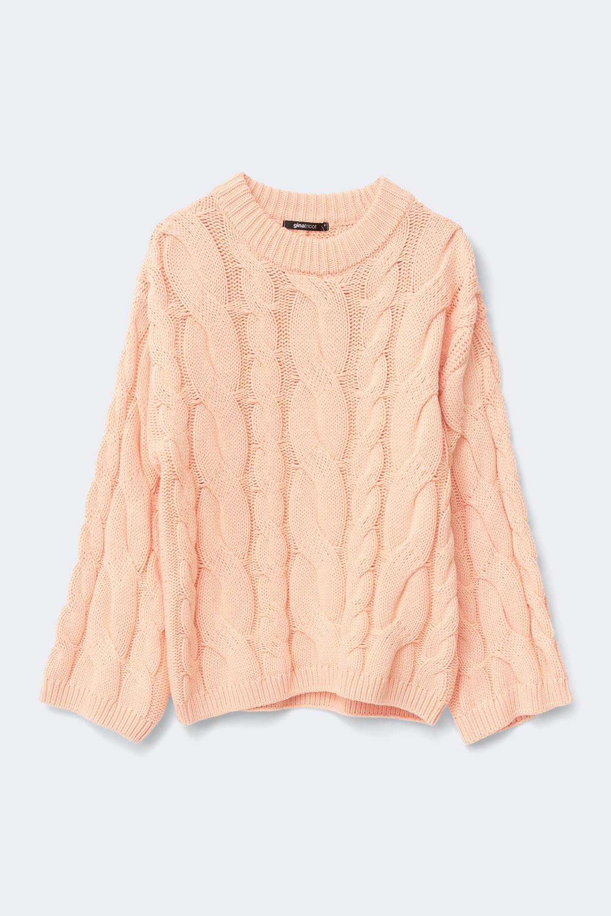Chunky knitted cable sweater