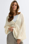 Chunky knitted cardigan