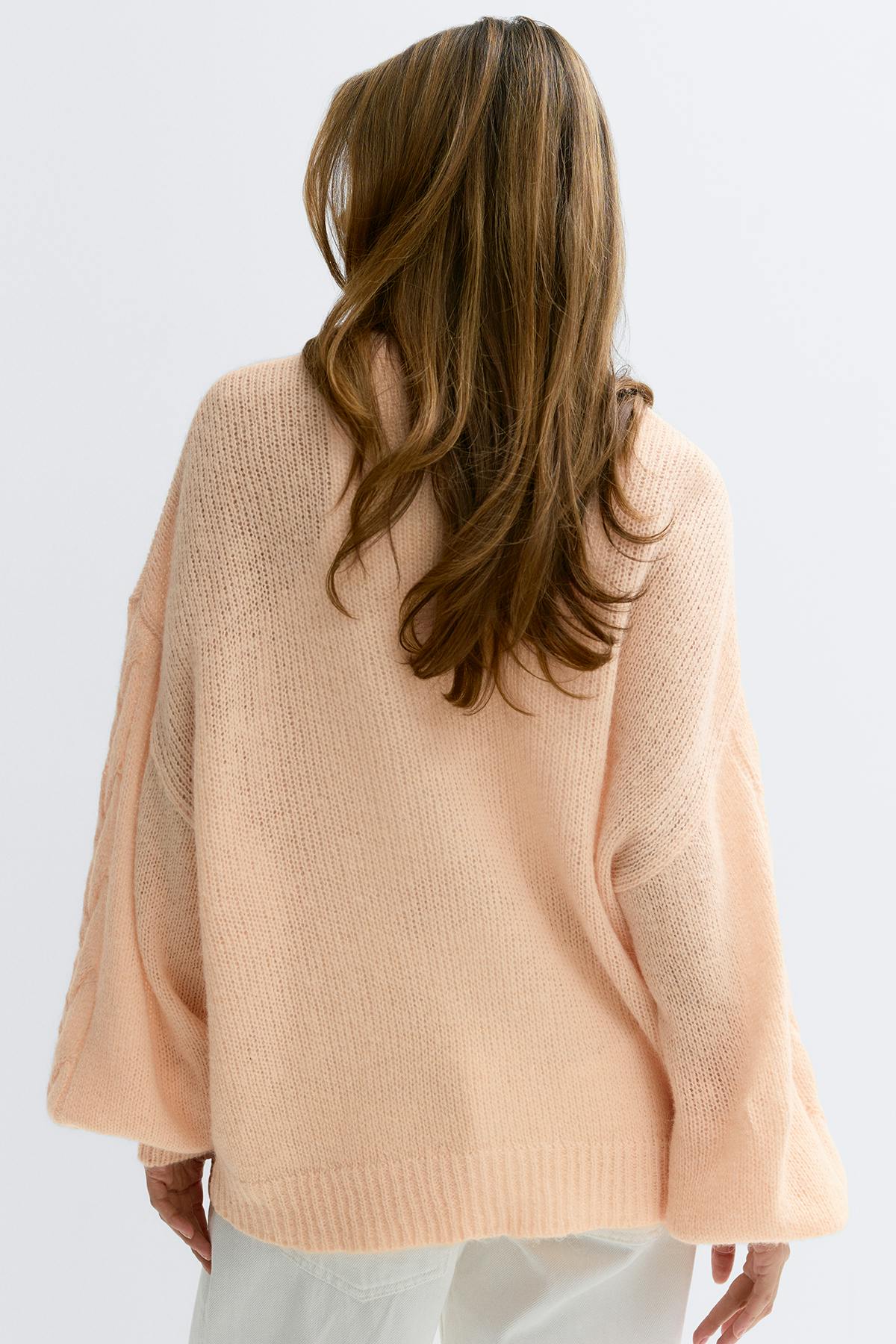 Chunky knitted cardigan