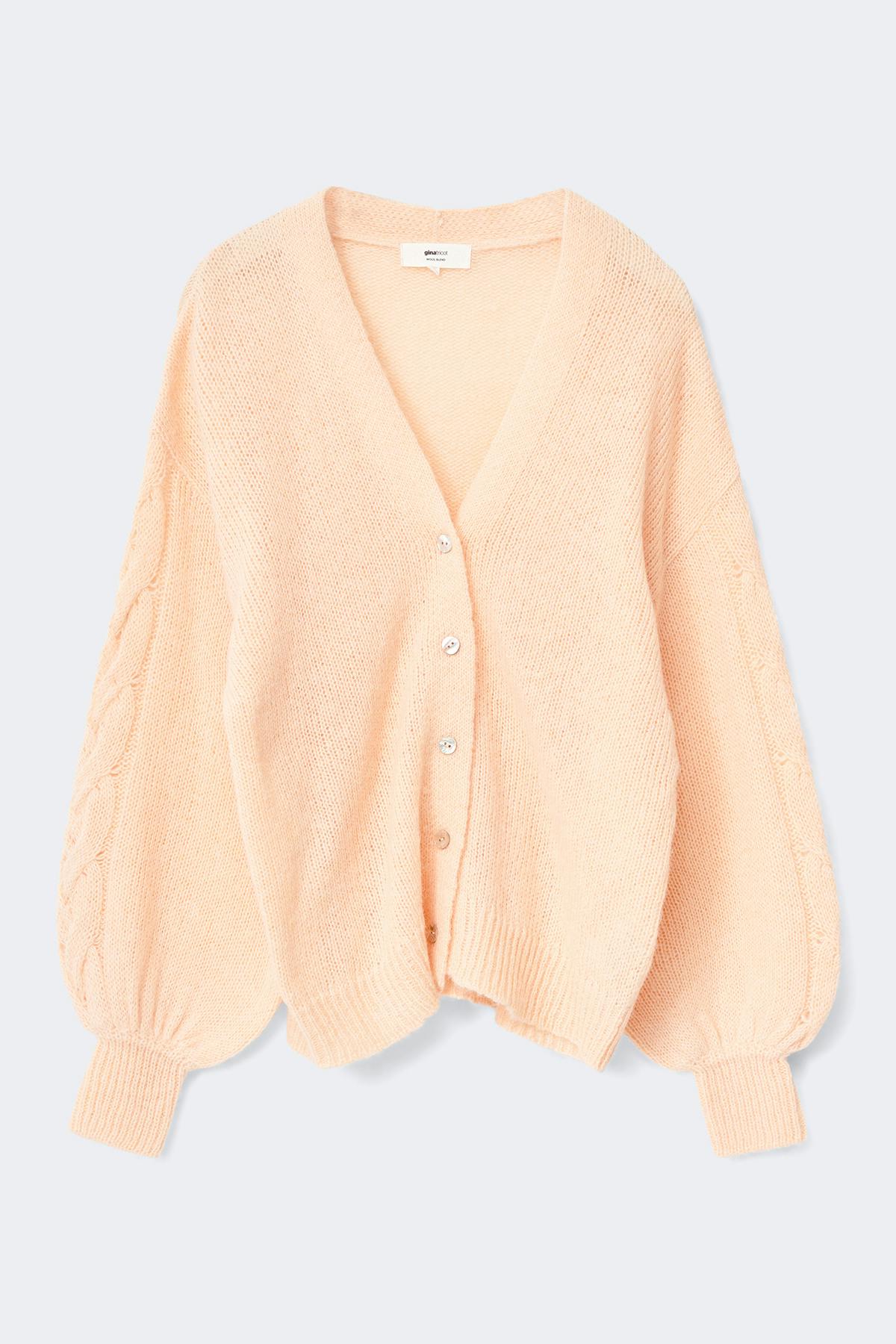 Chunky knitted cardigan