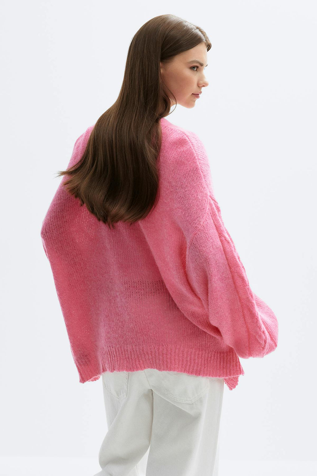 Chunky knitted cardigan