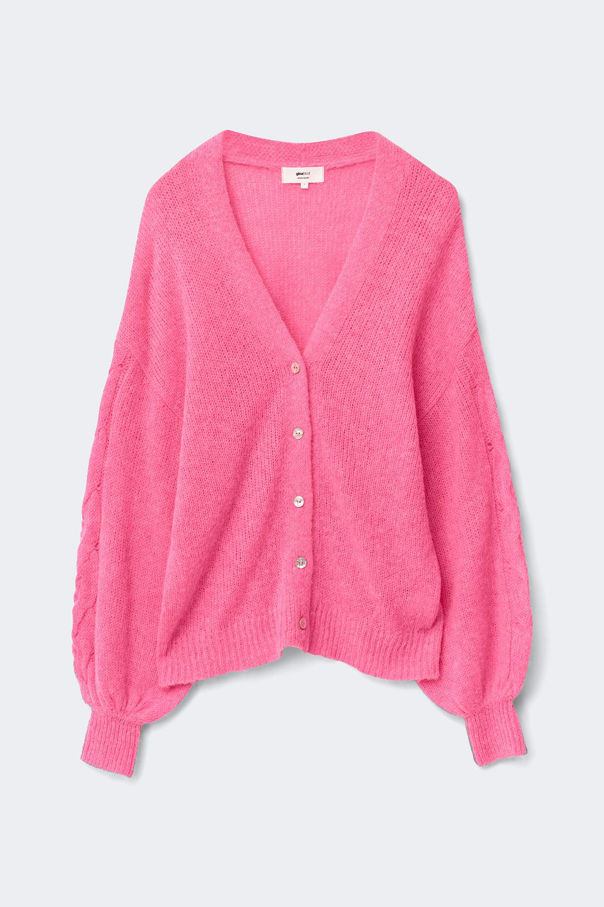 Chunky knitted cardigan