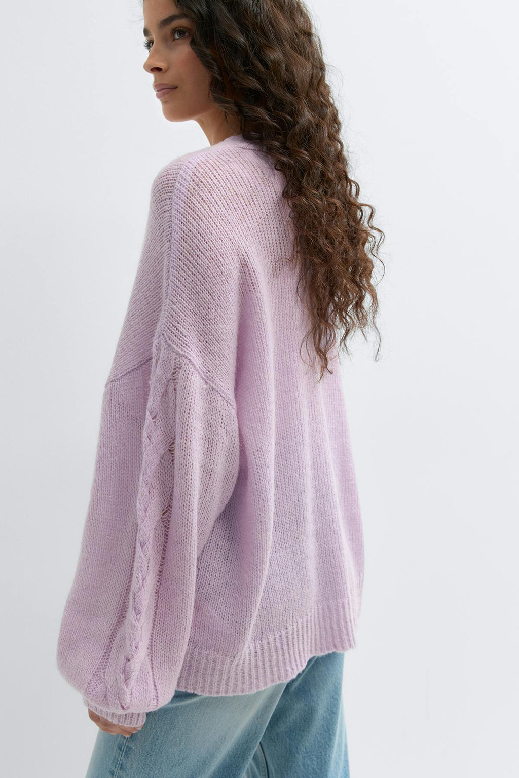 Chunky knitted cardigan