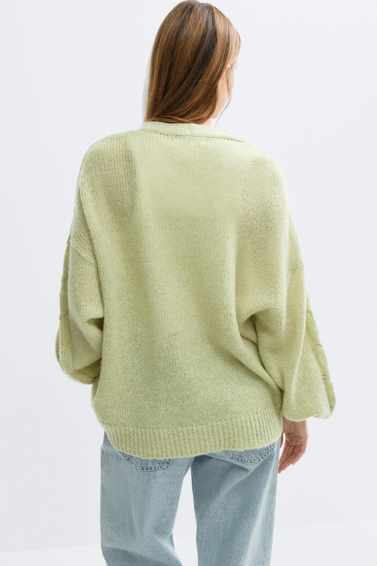 Chunky knitted cardigan