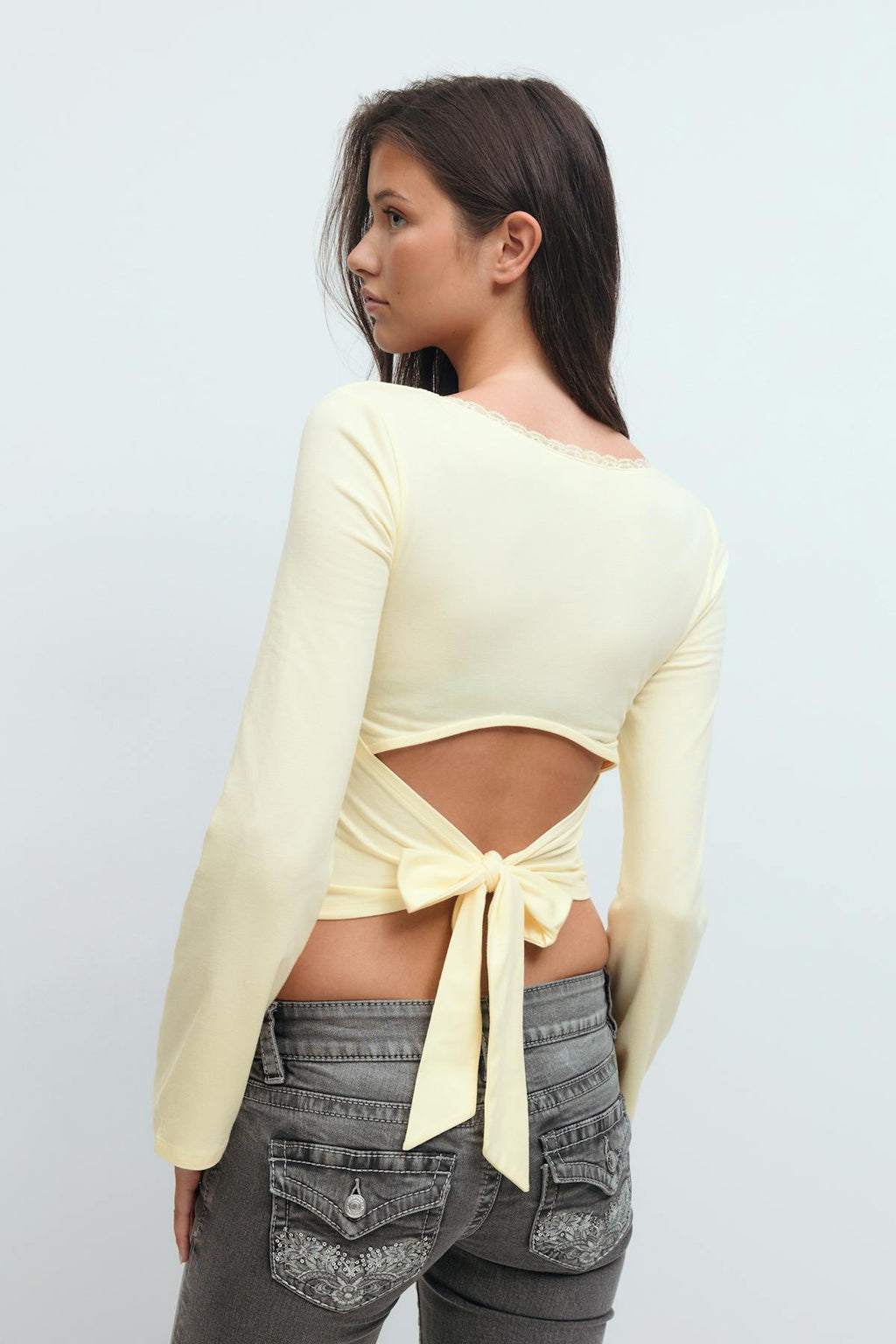 14+ long sleeve lace top