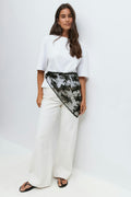 Embroidery lace scarf