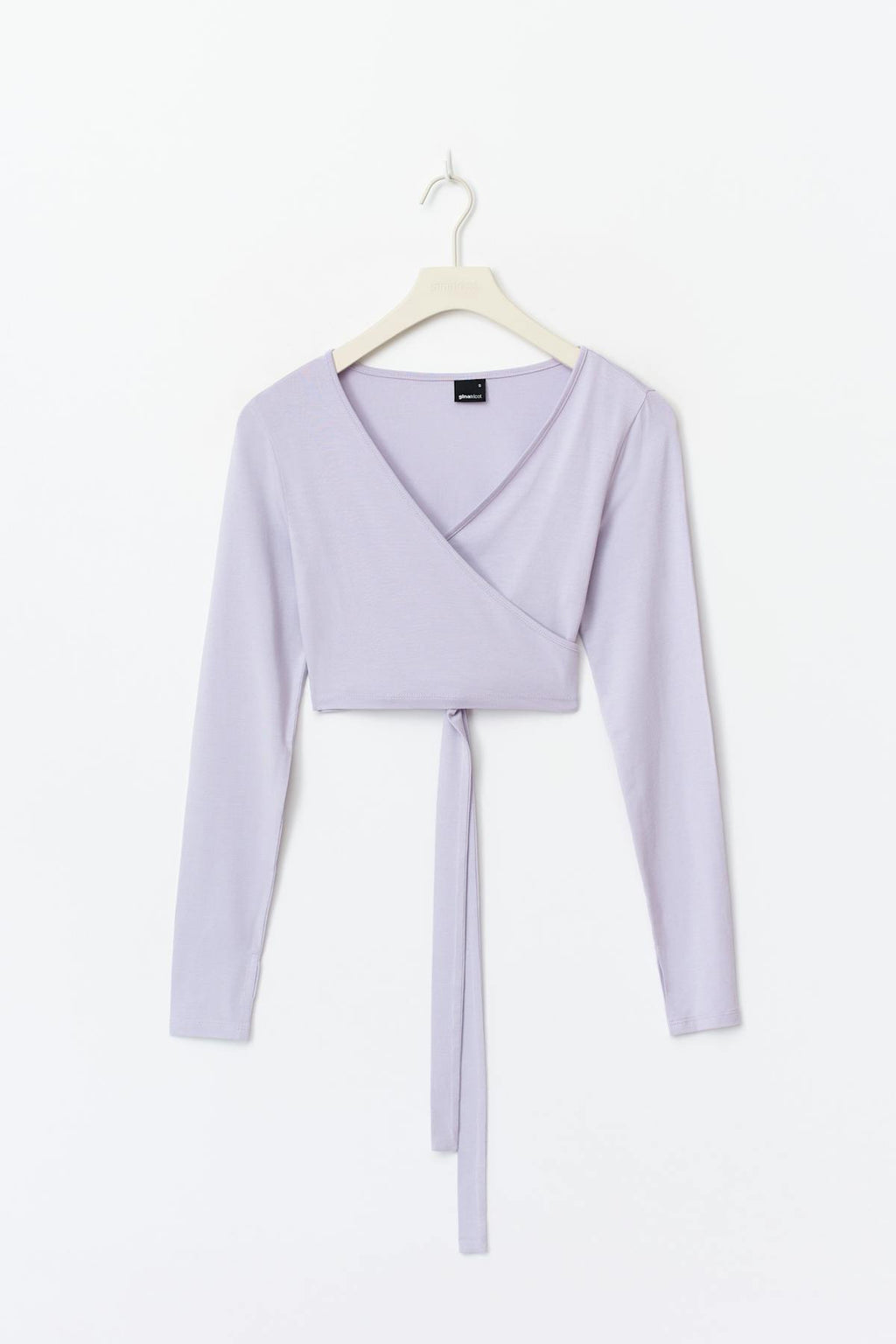 Cropped yoga wrap cardigan