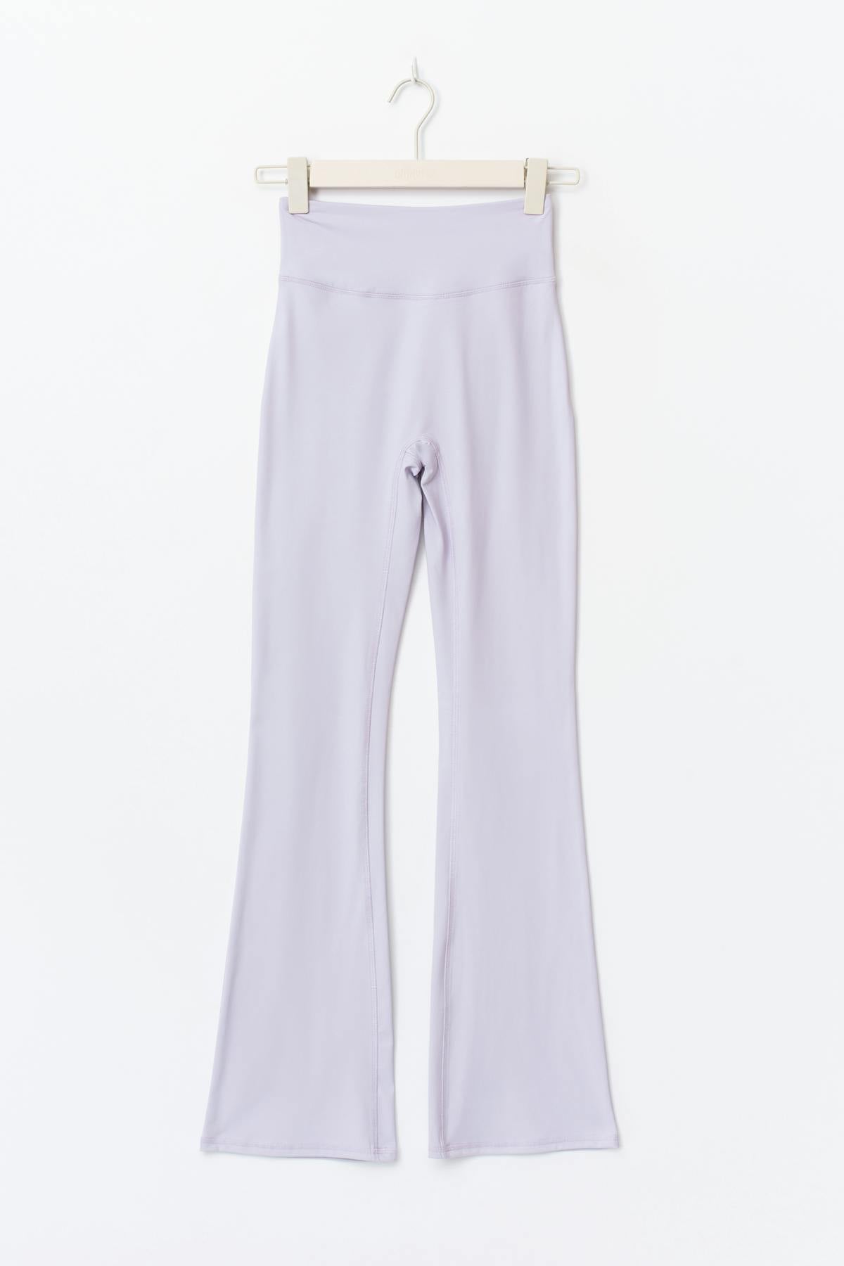 Ruched flare yoga tights