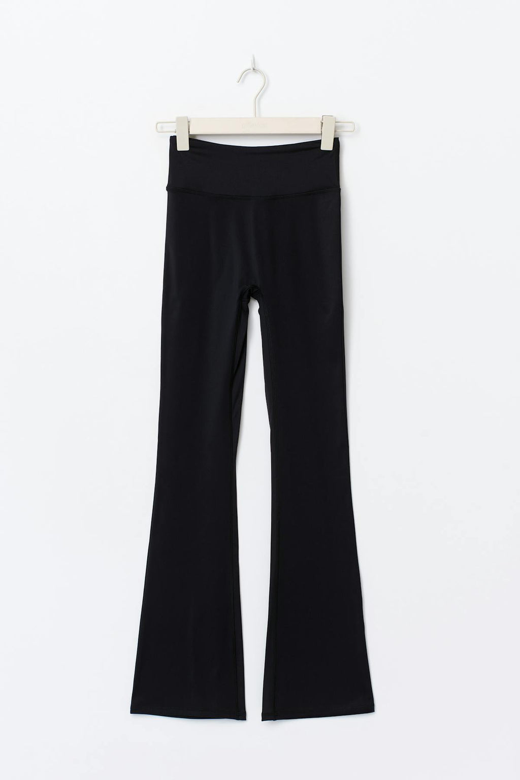 Ruched flare yoga tights