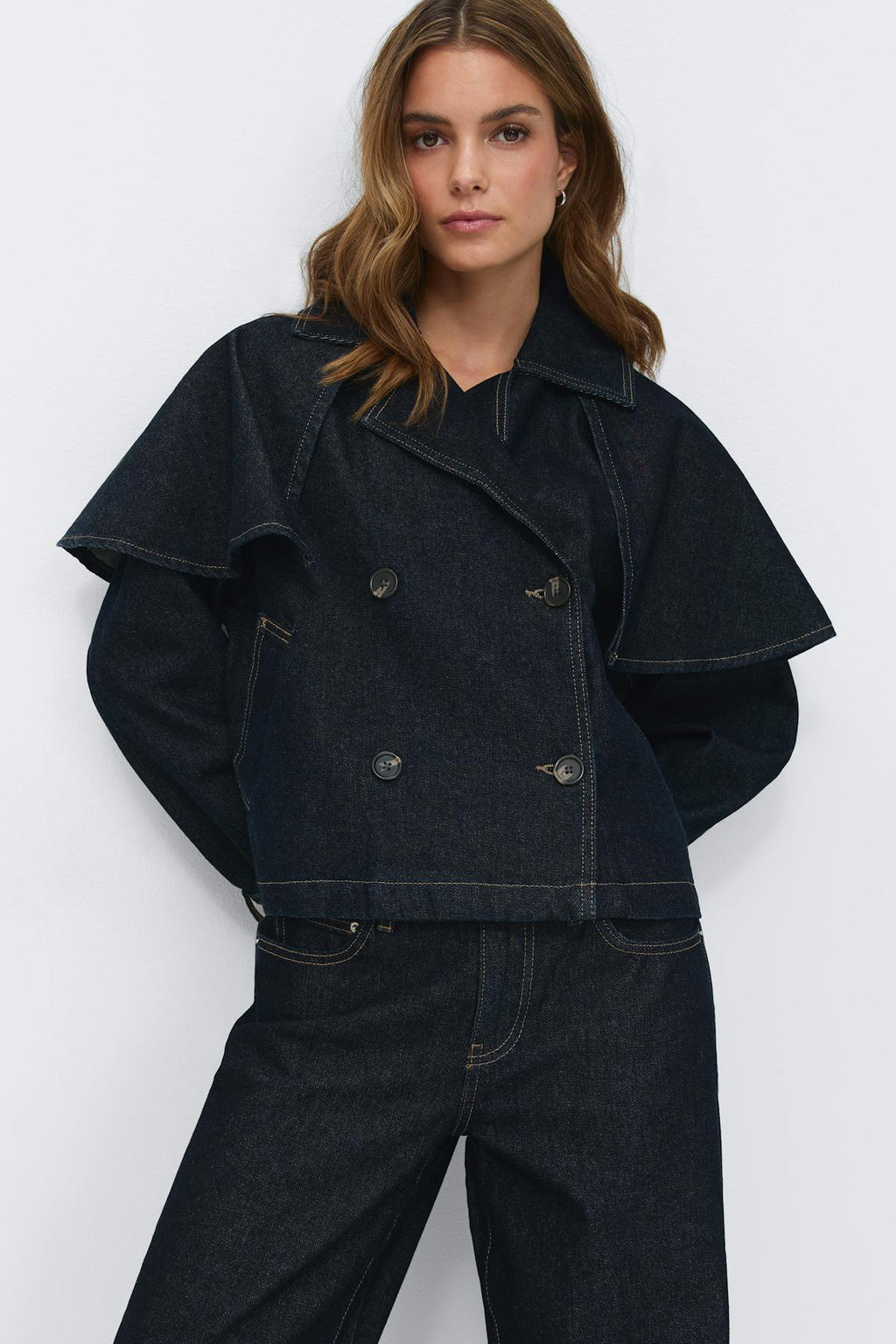 Cape denim trench