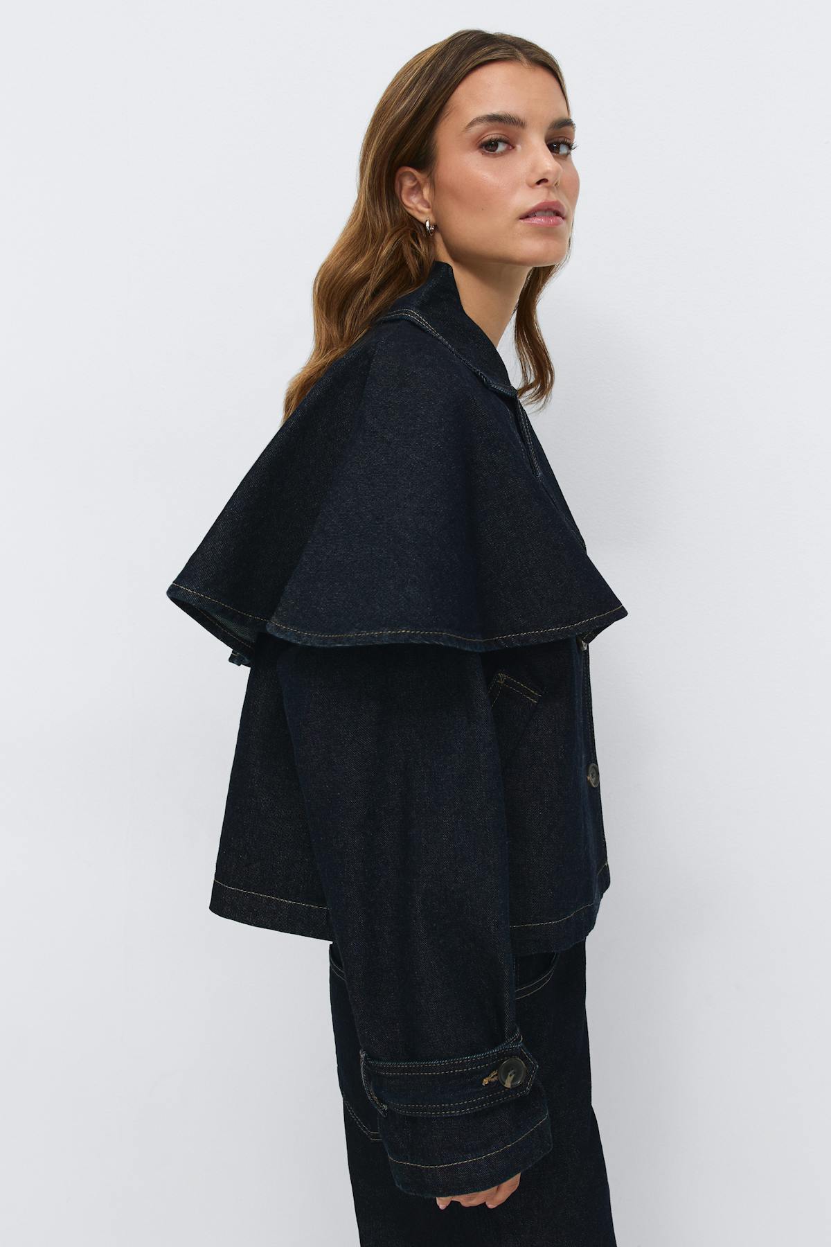 Cape denim trench