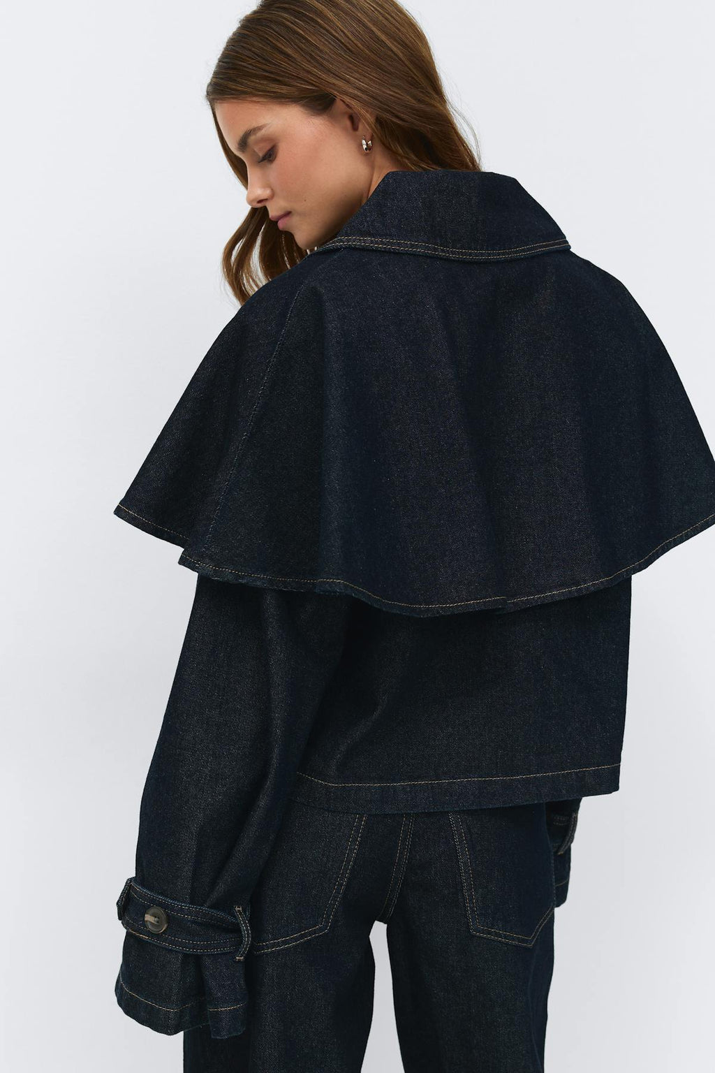 Cape denim trench