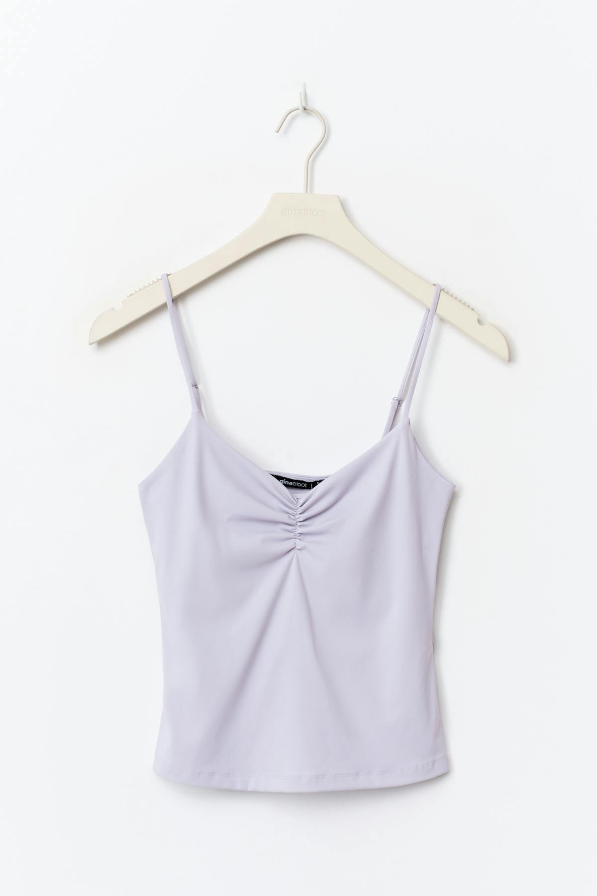 Soft yoga ruched singlet