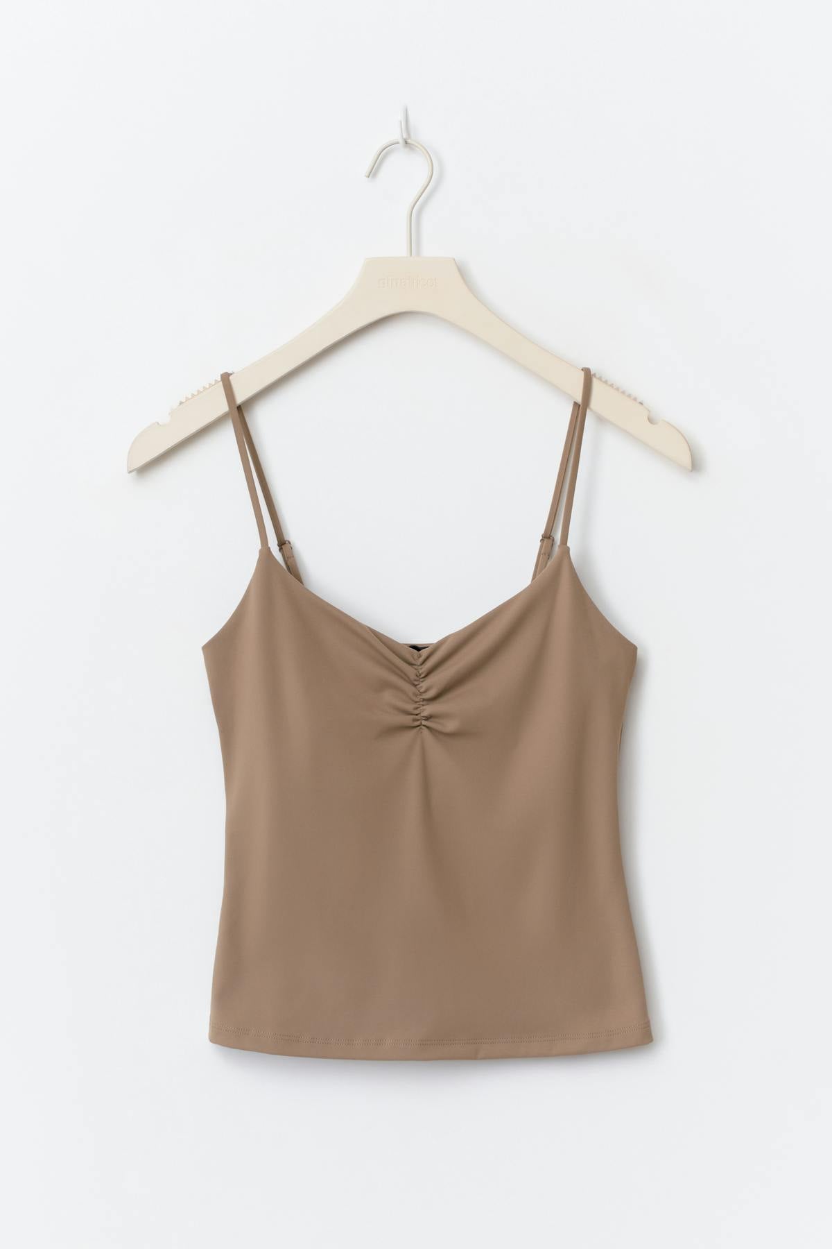 Soft yoga ruched singlet