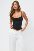 Soft yoga ruched singlet