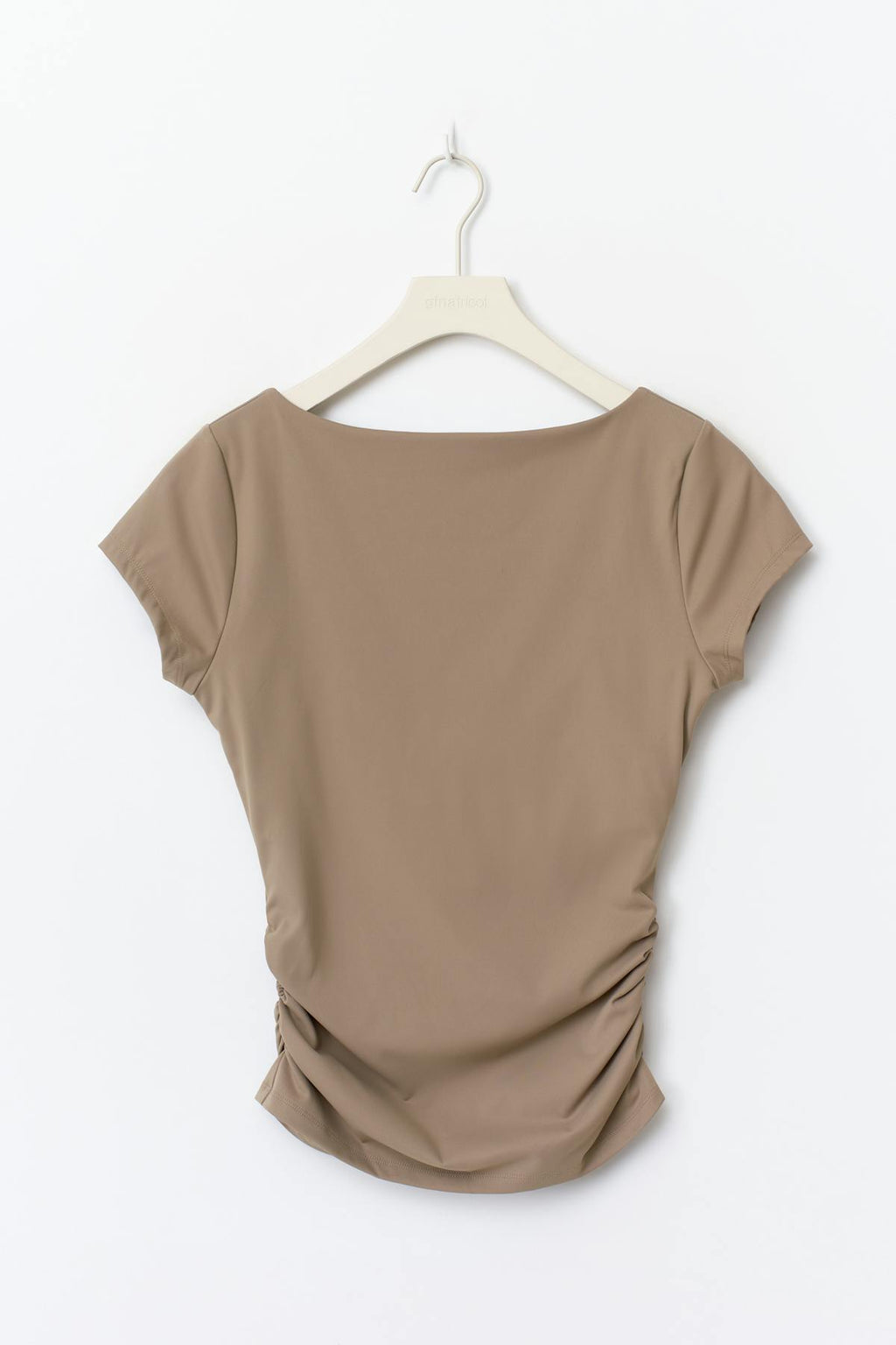 Scooped back yoga top