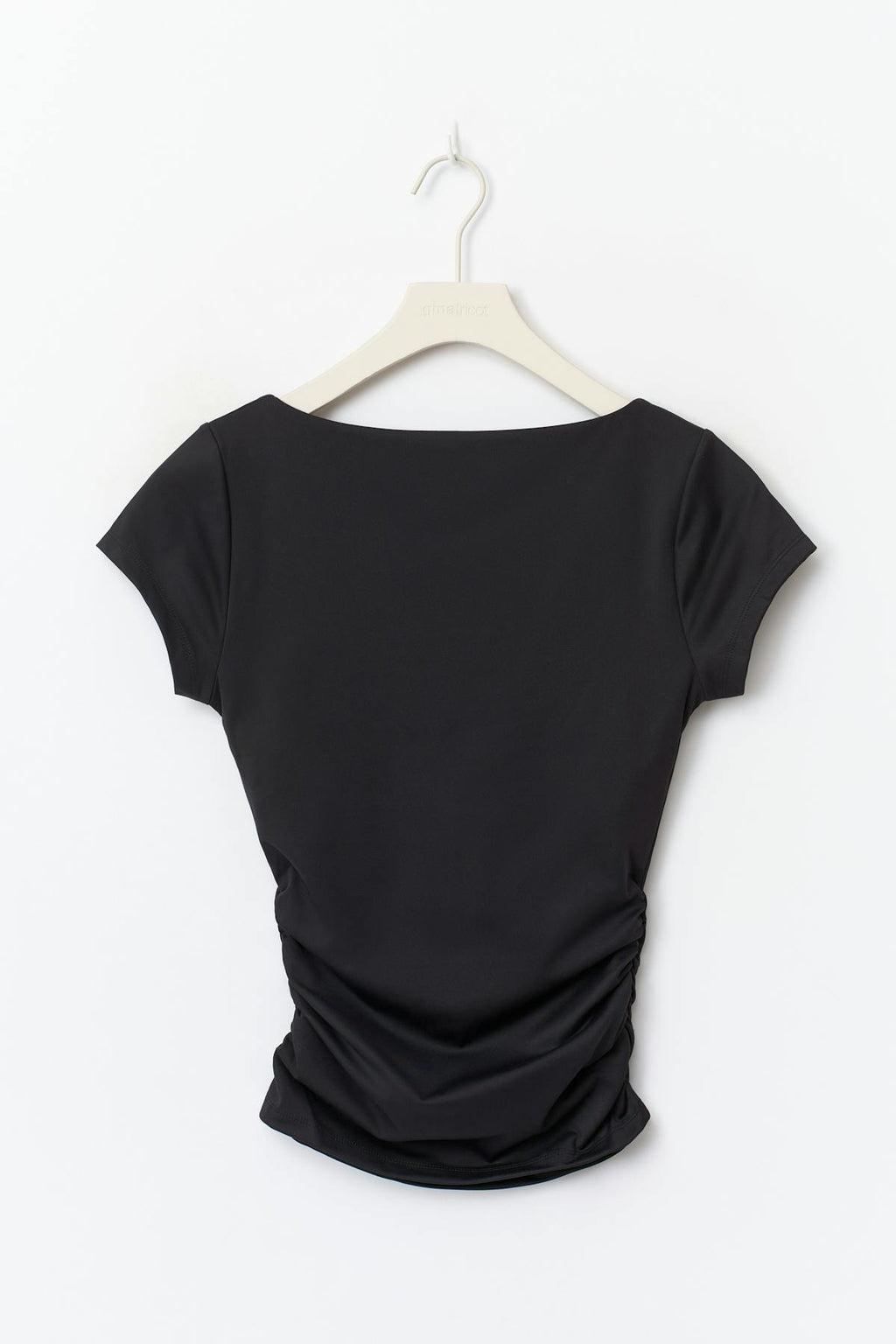 Scooped back yoga top