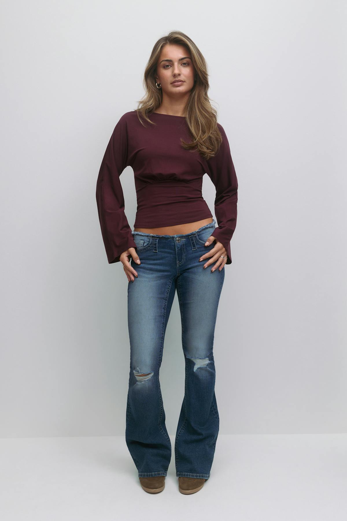 14+ x-tra low cut off jeans