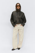 Baggy-crush jeans