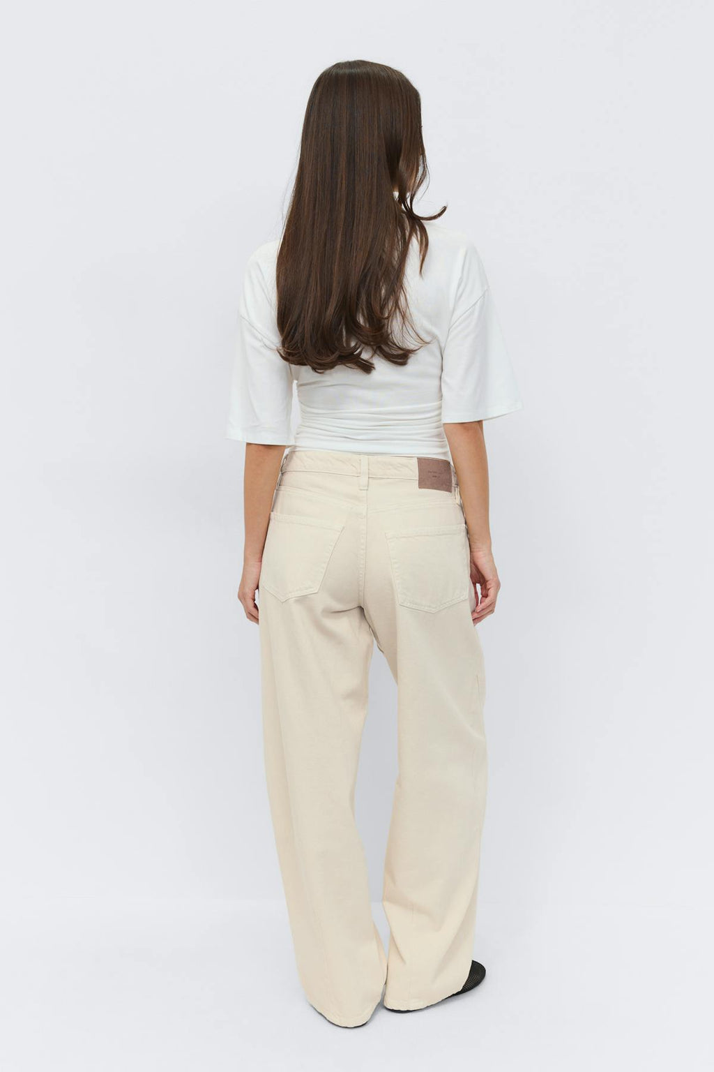 Baggy-crush jeans