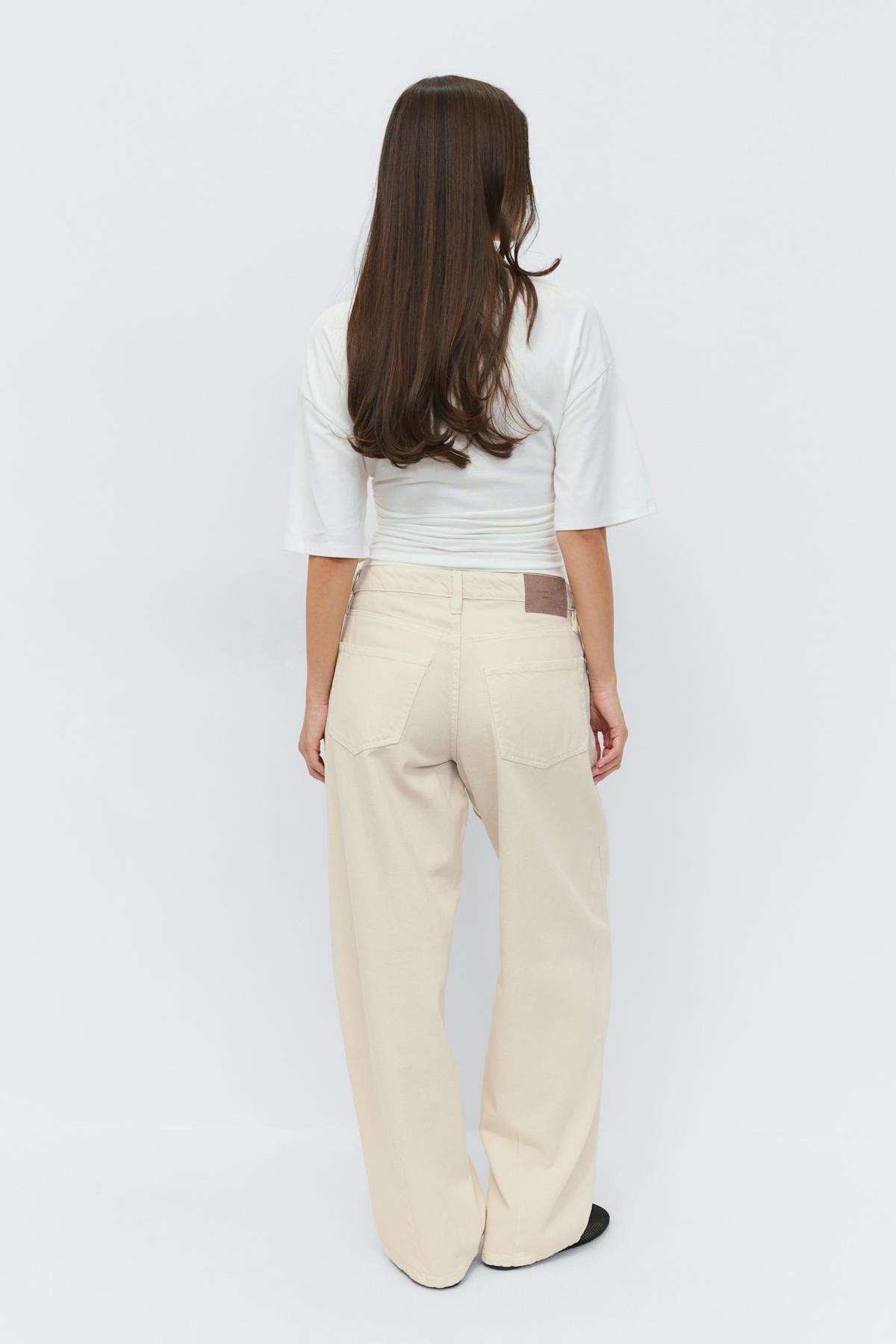 Baggy-crush jeans