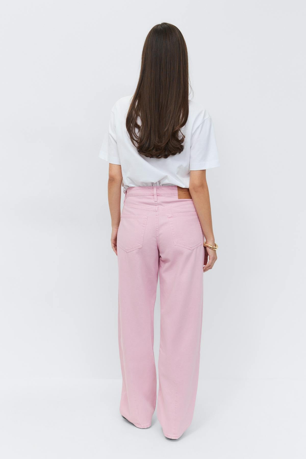 Baggy-crush jeans
