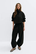 Mid waist balloon trousers